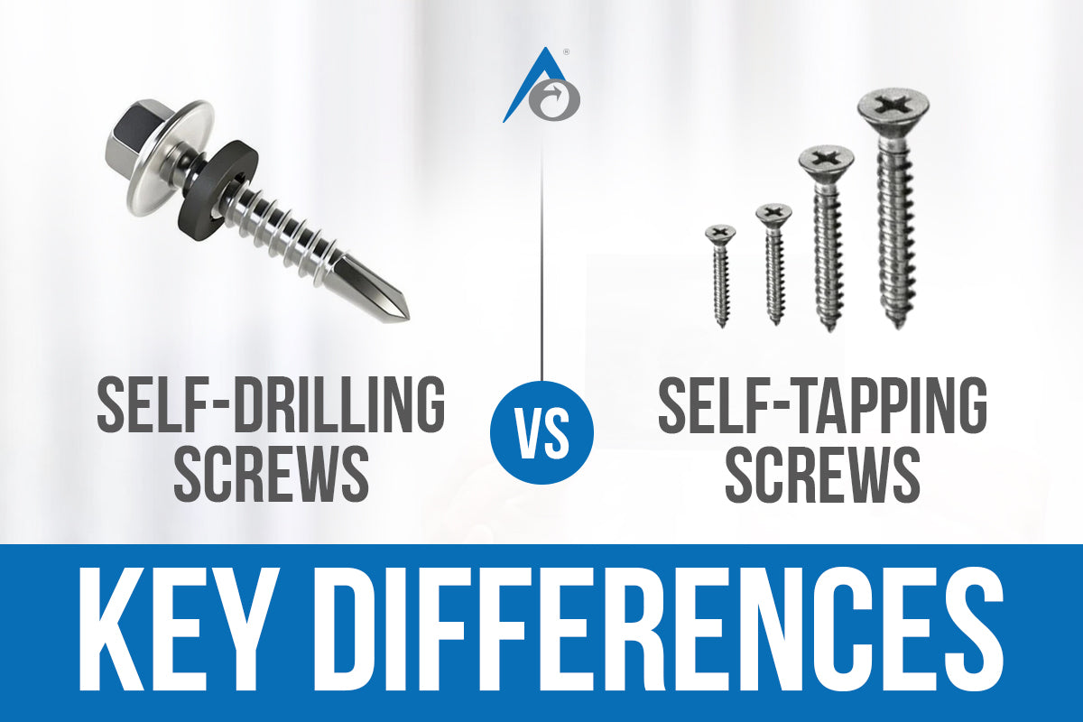 Self-Drilling Screws vs Self-Tapping Screws: Learn the Main Differences