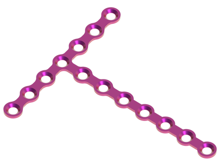 T PLATE 90° 7X7 HOLE