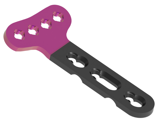 POLY AX 2.4 MM DISTAL RADIUS VOLAR PLATE EXTRA ARTICULAR LEFT/RIGHT (HEAD WITH 4 HOLES)