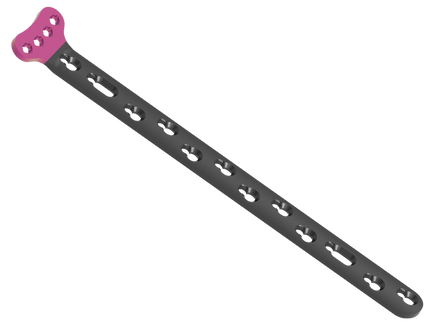 POLY AX 2.4 MM DISTAL RADIUS VOLAR PLATE EXTRA ARTICULAR, EXTRA LONG (HEAD WITH 4 HOLES)