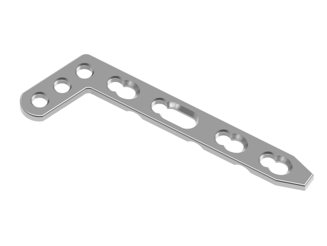 2.4MM L DISTAL RADIUS DORSAL PLATE OBLIQUE ANGLED LEFT/RIGHT (HEAD WITH 3 HOLES)