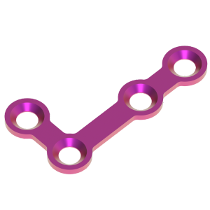 90 DEGREE ANGLED L- PLATE W/T BAR 1.5MM RIGHT