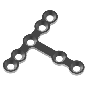 T- PLATE WITH BAR 2.0 MM