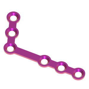 120 DEGREE ANGLED L- PLATE W/T BAR 1.5MM RIGHT